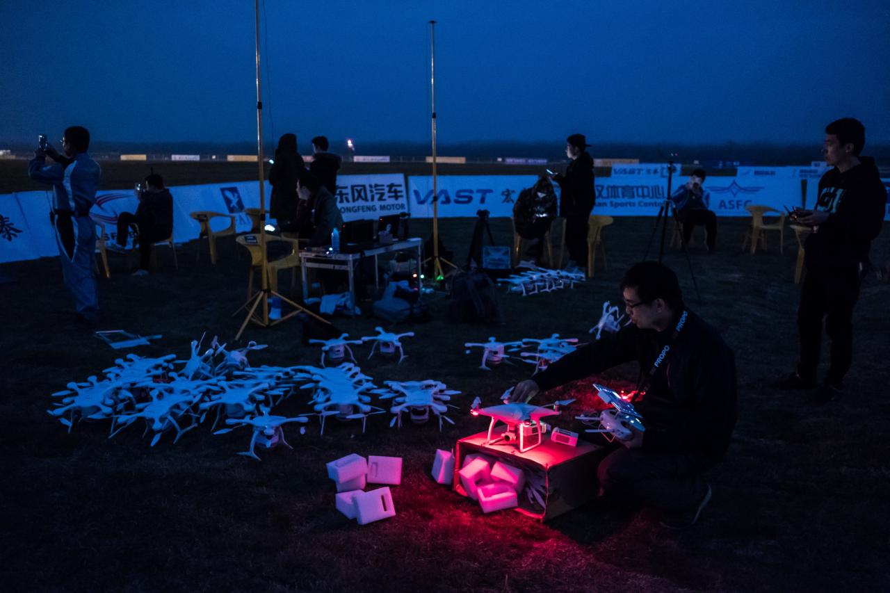 Drones jets wuhan